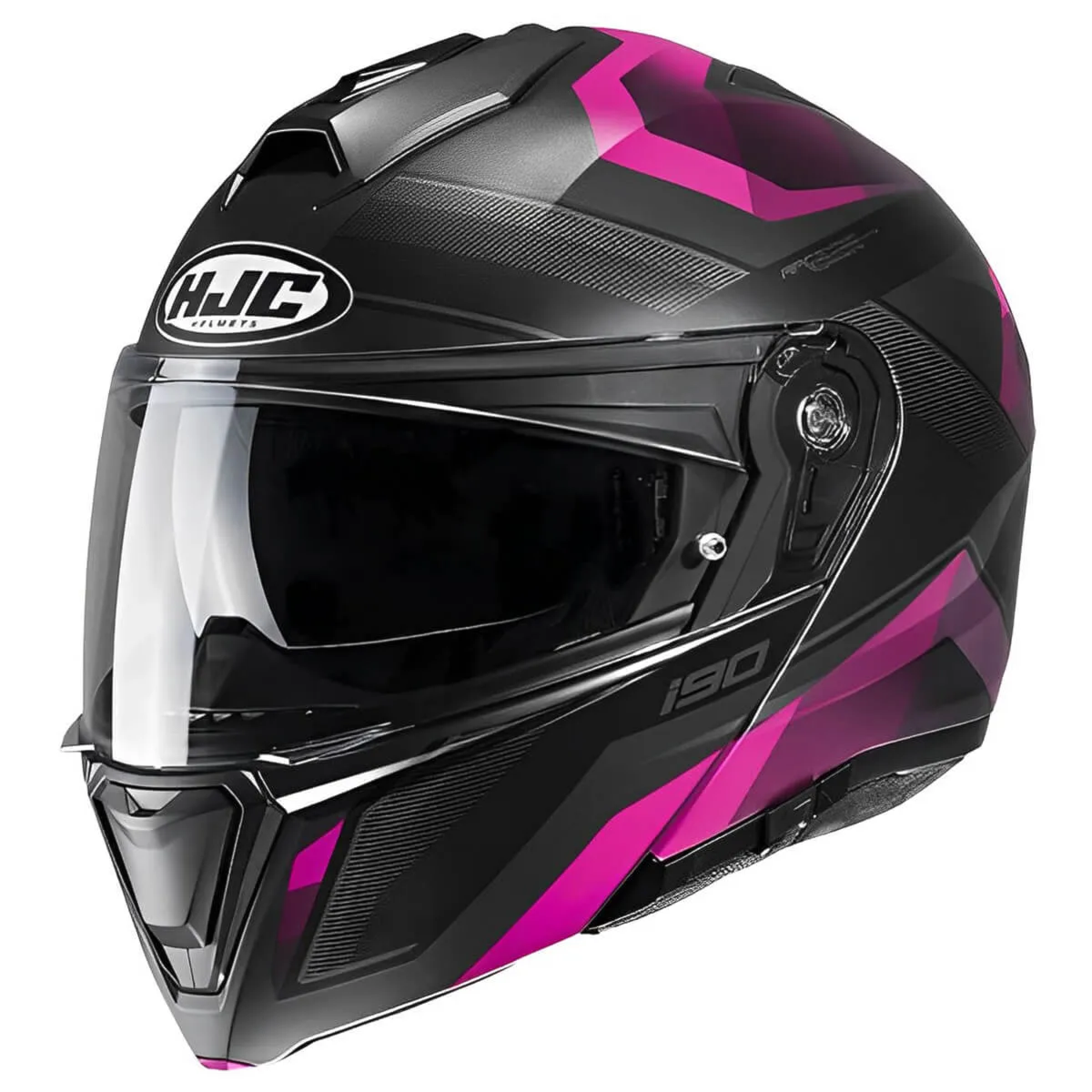 Capacete HJC I90 Lark Rosa Preto | Moto Savages
