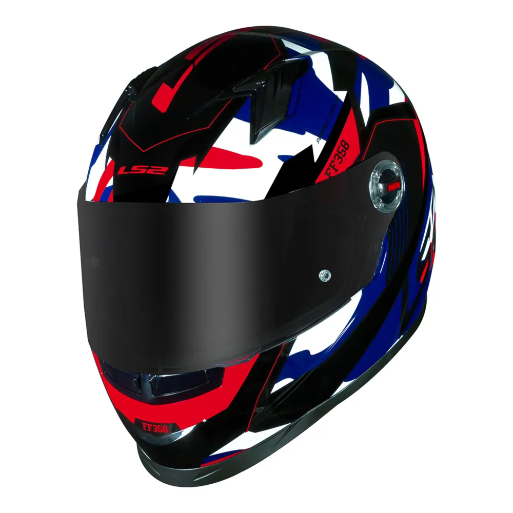 Capacete LS2 FF358 Classic Tank Blue Red | Moto Savages
