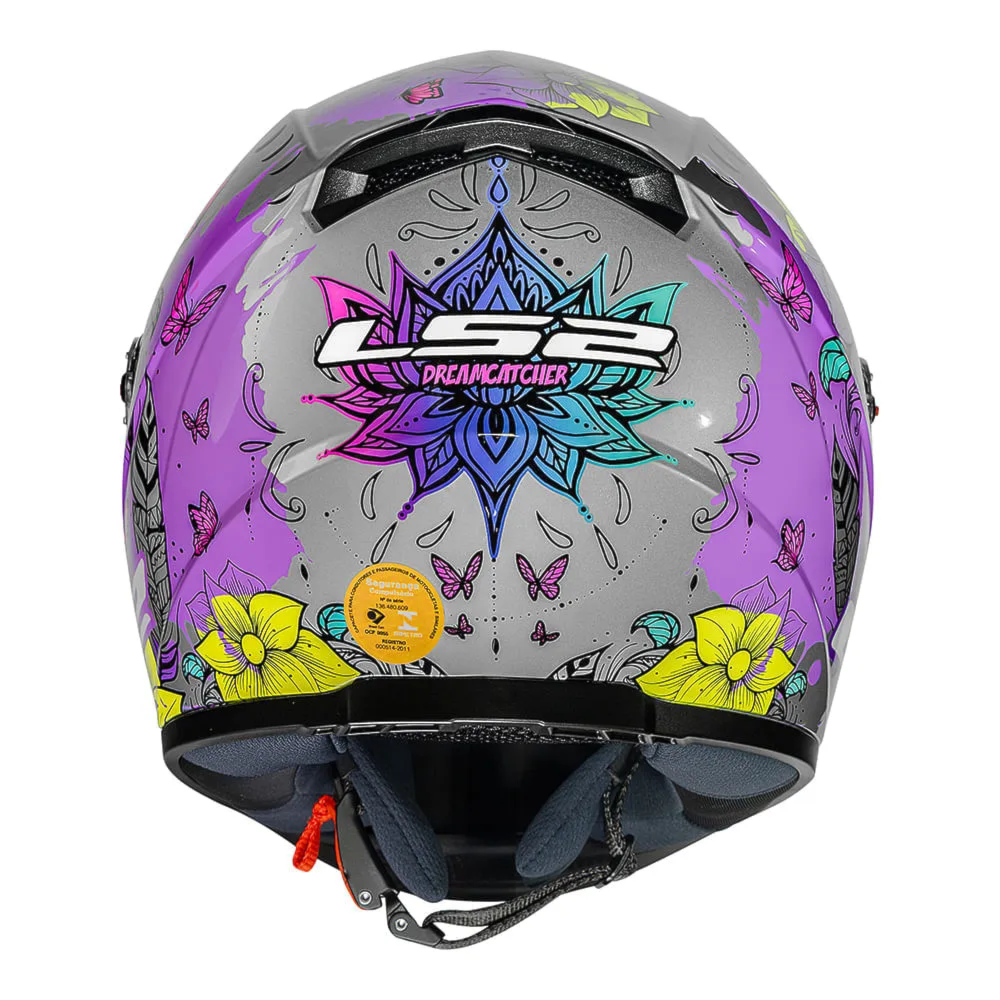 Capacete LS2 FF358 Dreamcatcher Silver Yellow | Moto Savages