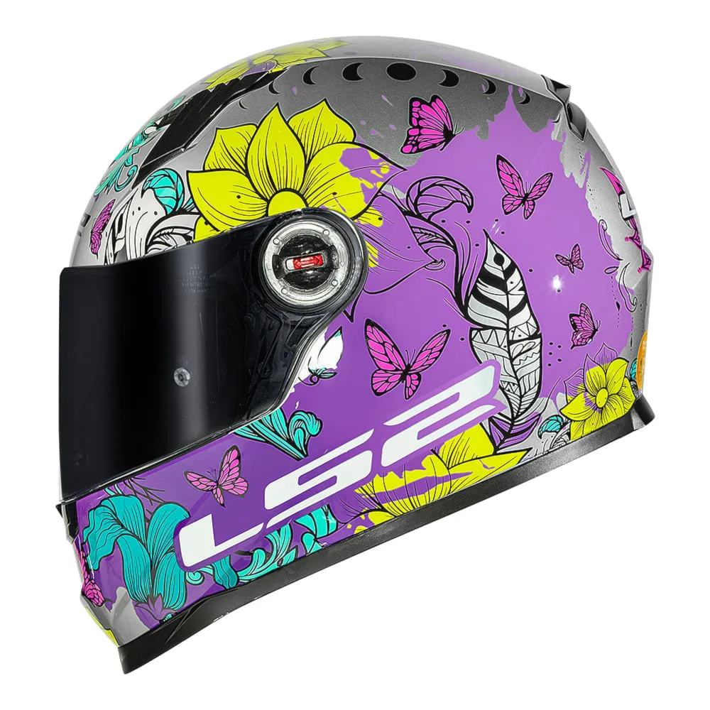 Capacete LS2 FF358 Dreamcatcher Silver Yellow | Moto Savages