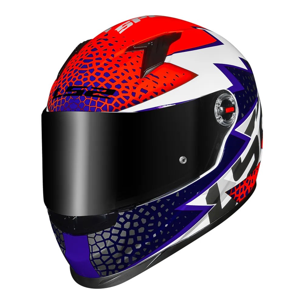 Capacete LS2 FF358 Speedy White Purple Orange | Moto Savages