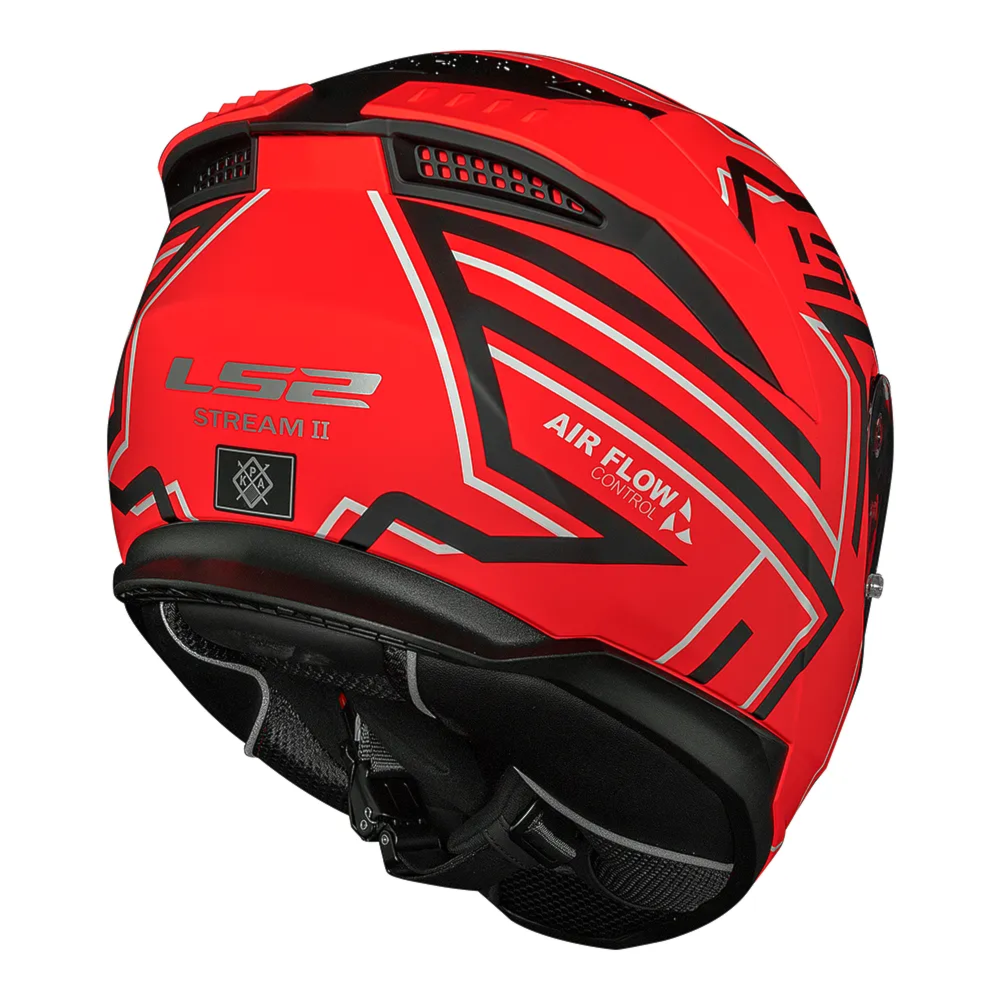 Capacete LS2 FF808 Stream 2 Maze Matte Orange Black | Moto Savages