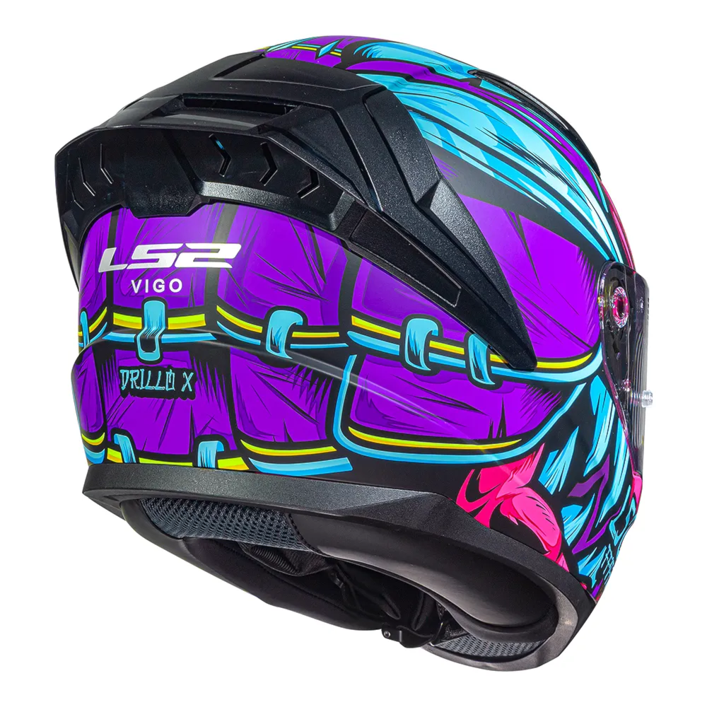 Capacete LS2 FF810 Vigo Drillox Matte Purple Fuchsia | Moto Savages