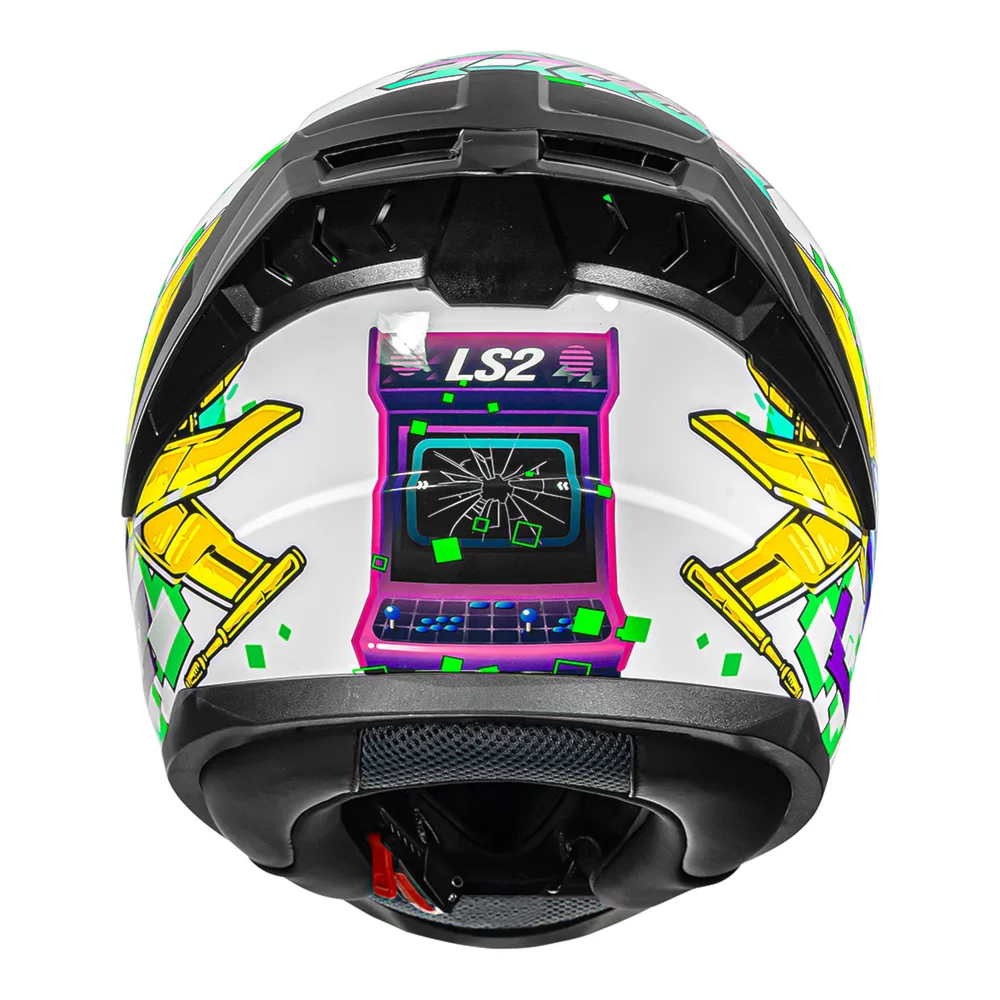 Capacete LS2 FF810 Vigo Space Attack White Purple | Moto Savages