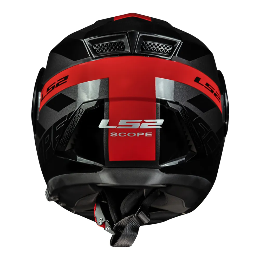 Capacete LS2 FF902 Scope Hamr Black Red | Moto Savages