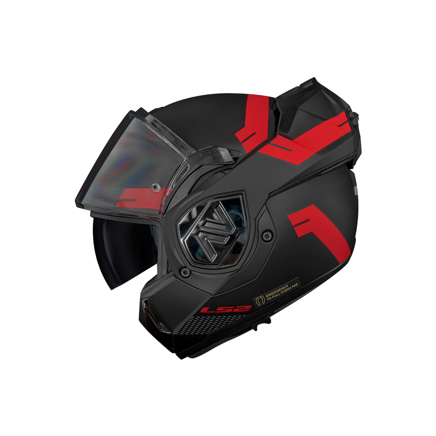Capacete LS2 FF906 Advant Bend Matte Black Red | Moto Savages