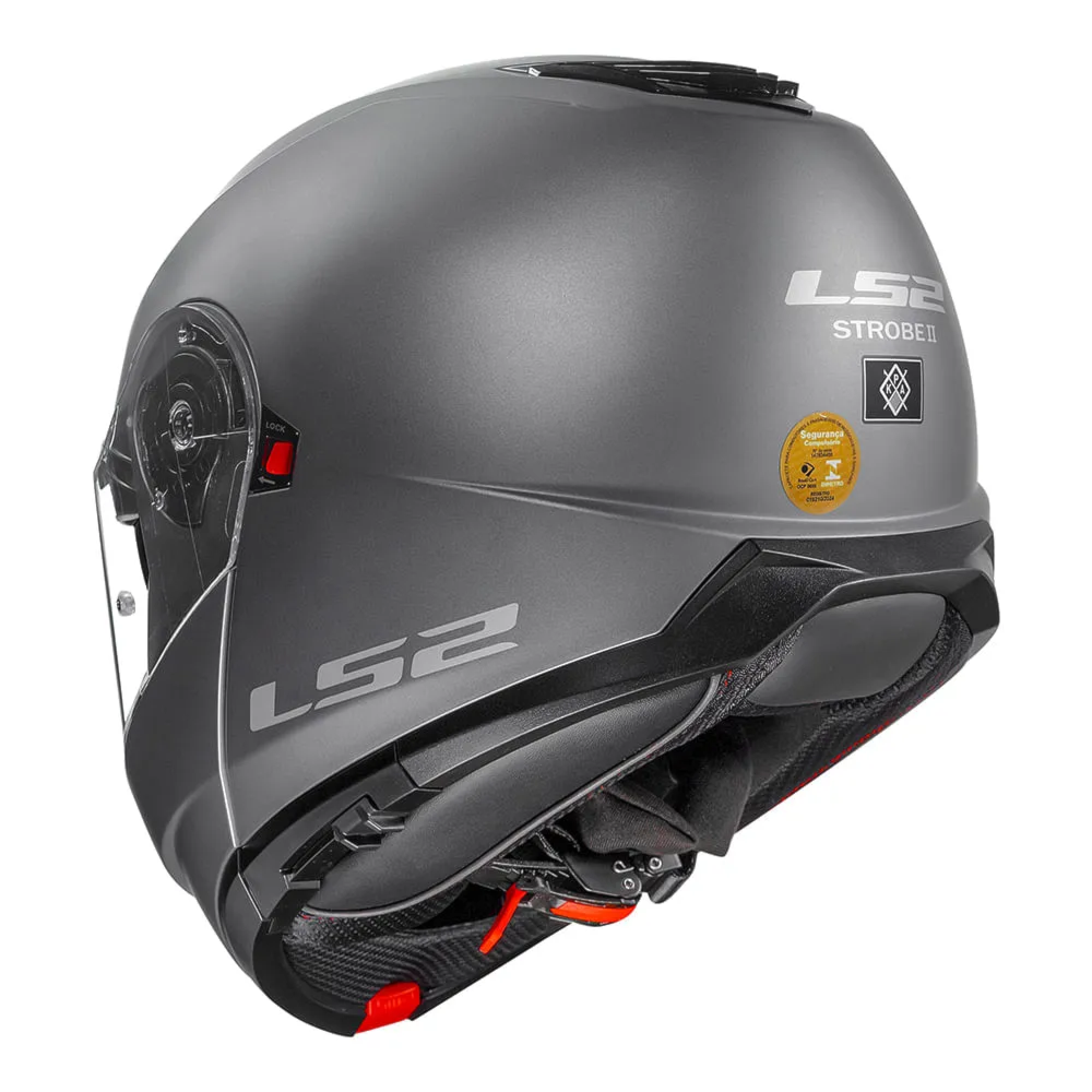 Capacete LS2 FF908 Strobe 2 Monocolor Matte Titanium | Moto Savages