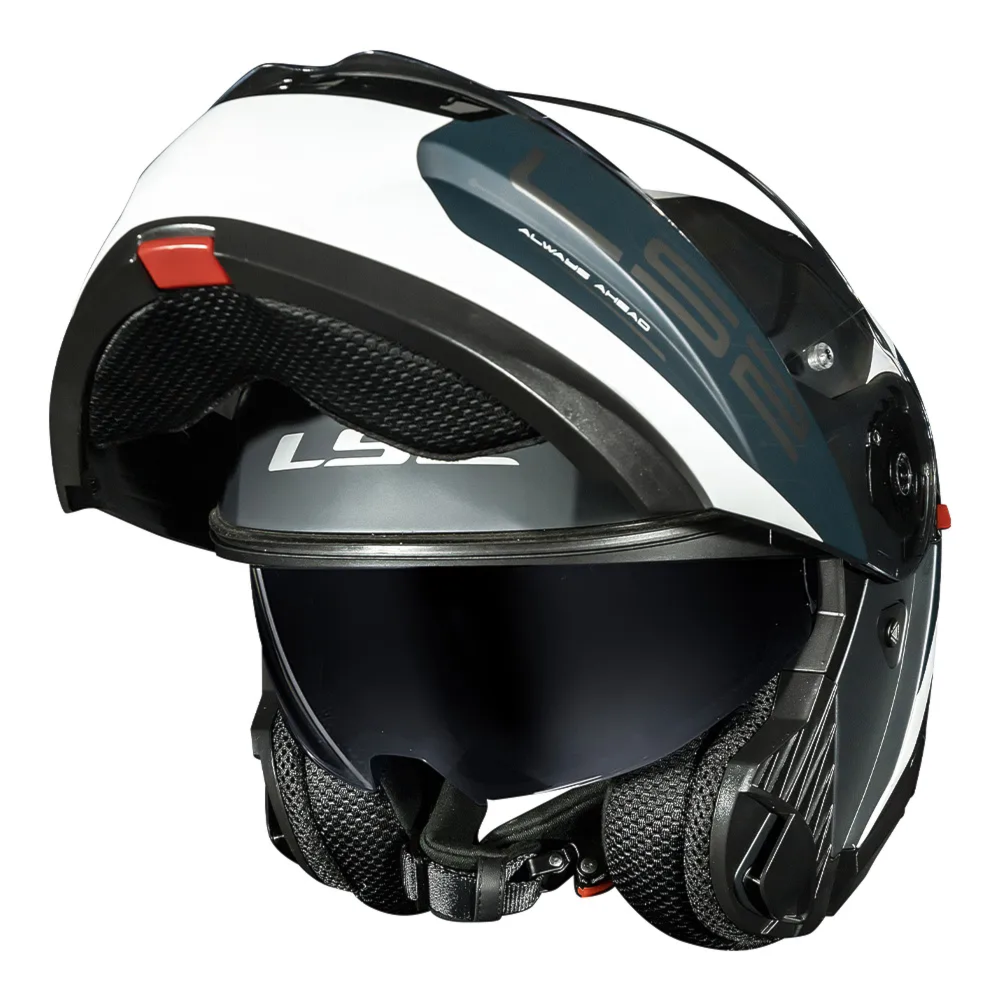 Capacete LS2 FF908 Strobe 2 Victory Matte Grey Blue Sand