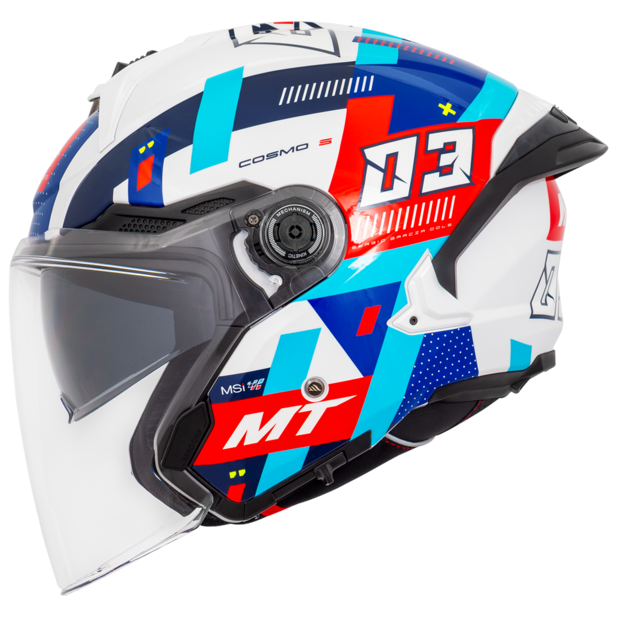 Capacete MT Helmets Cosmo Sv Sergio Garcia 2024 D7 Gloss | Moto