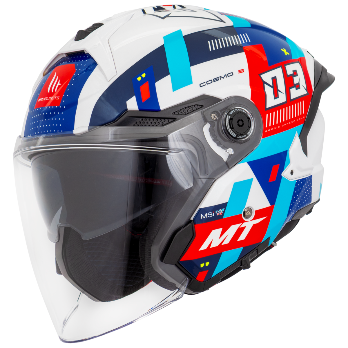 Capacete MT Helmets Cosmo Sv Sergio Garcia 2024 D7 Gloss | Moto