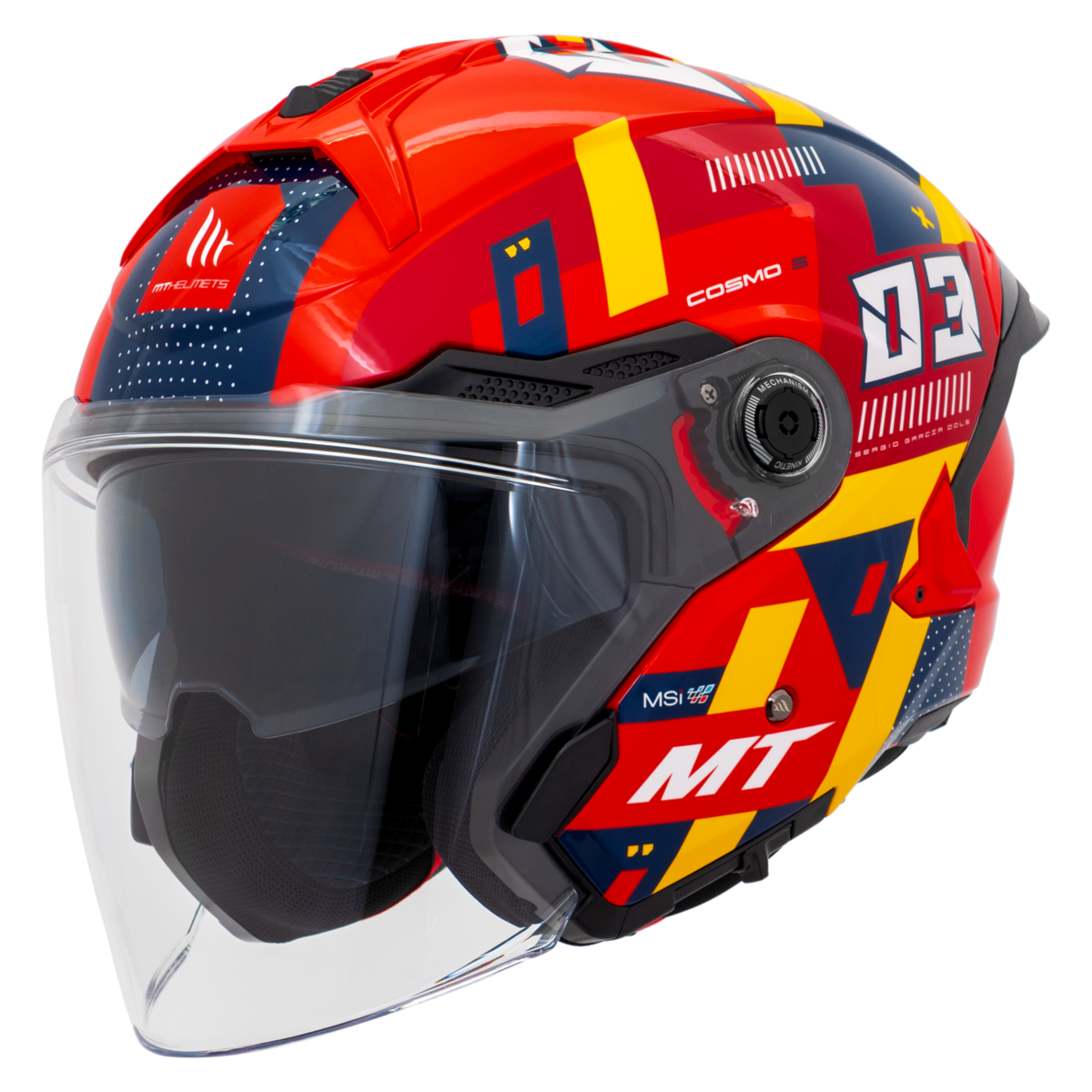 Capacete MT Helmets Cosmo Sv Sergio Garcia 2024 E5 Gloss | Moto