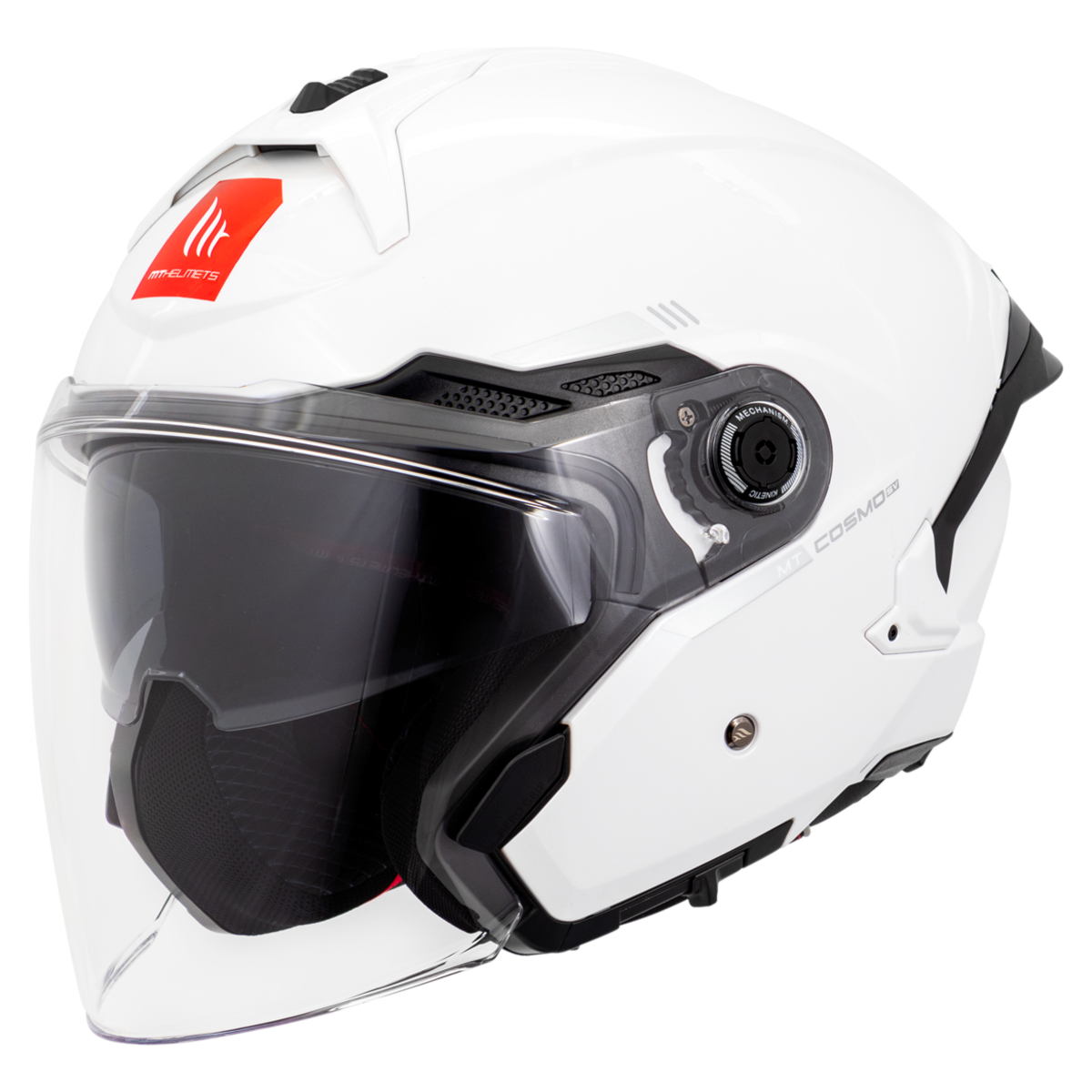 Capacete MT Helmets Cosmo Sv Solid A0 Branco Gloss | Moto Savages