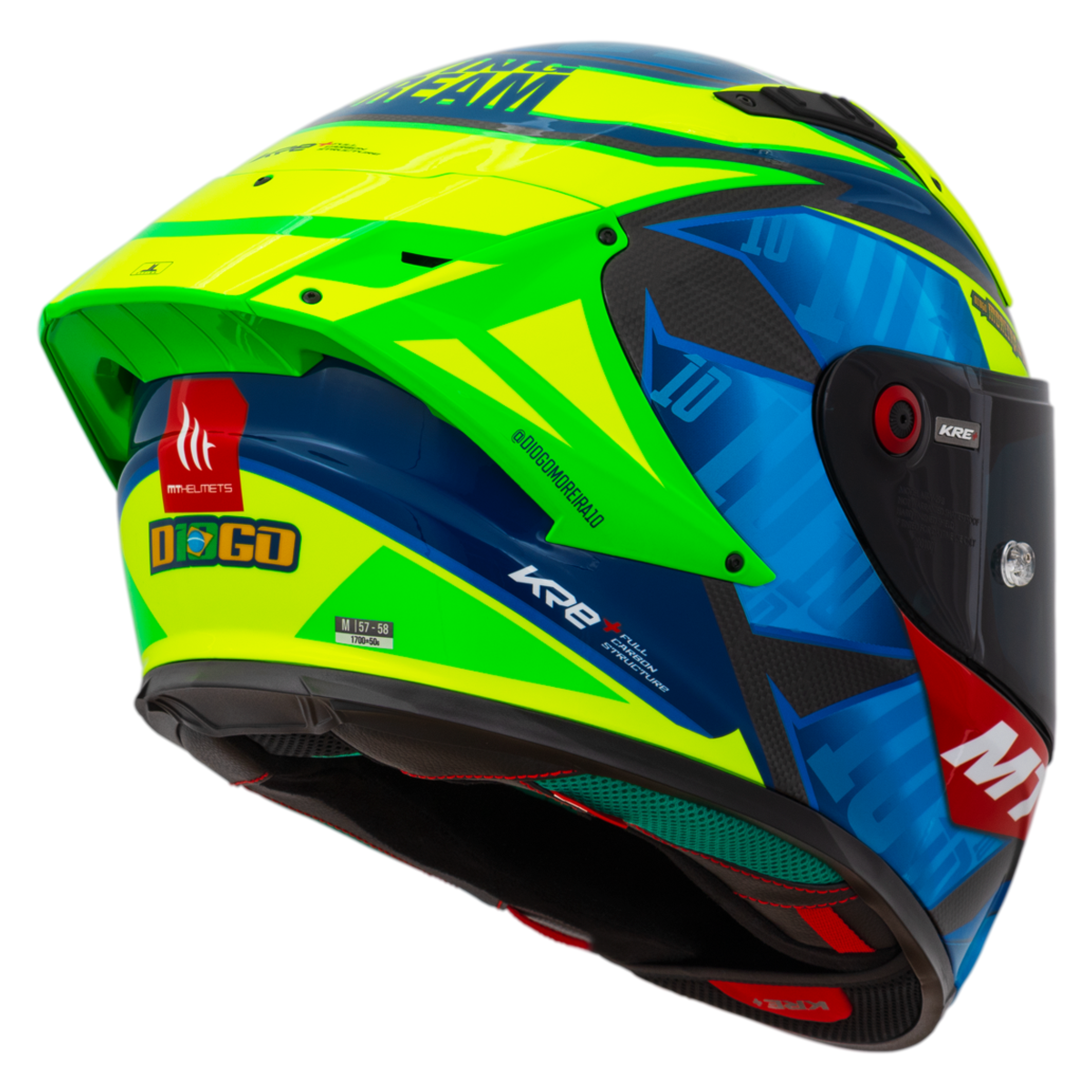 Capacete MT Helmets Kre+S Diogo Moreira A7 Gloss | Moto Savages