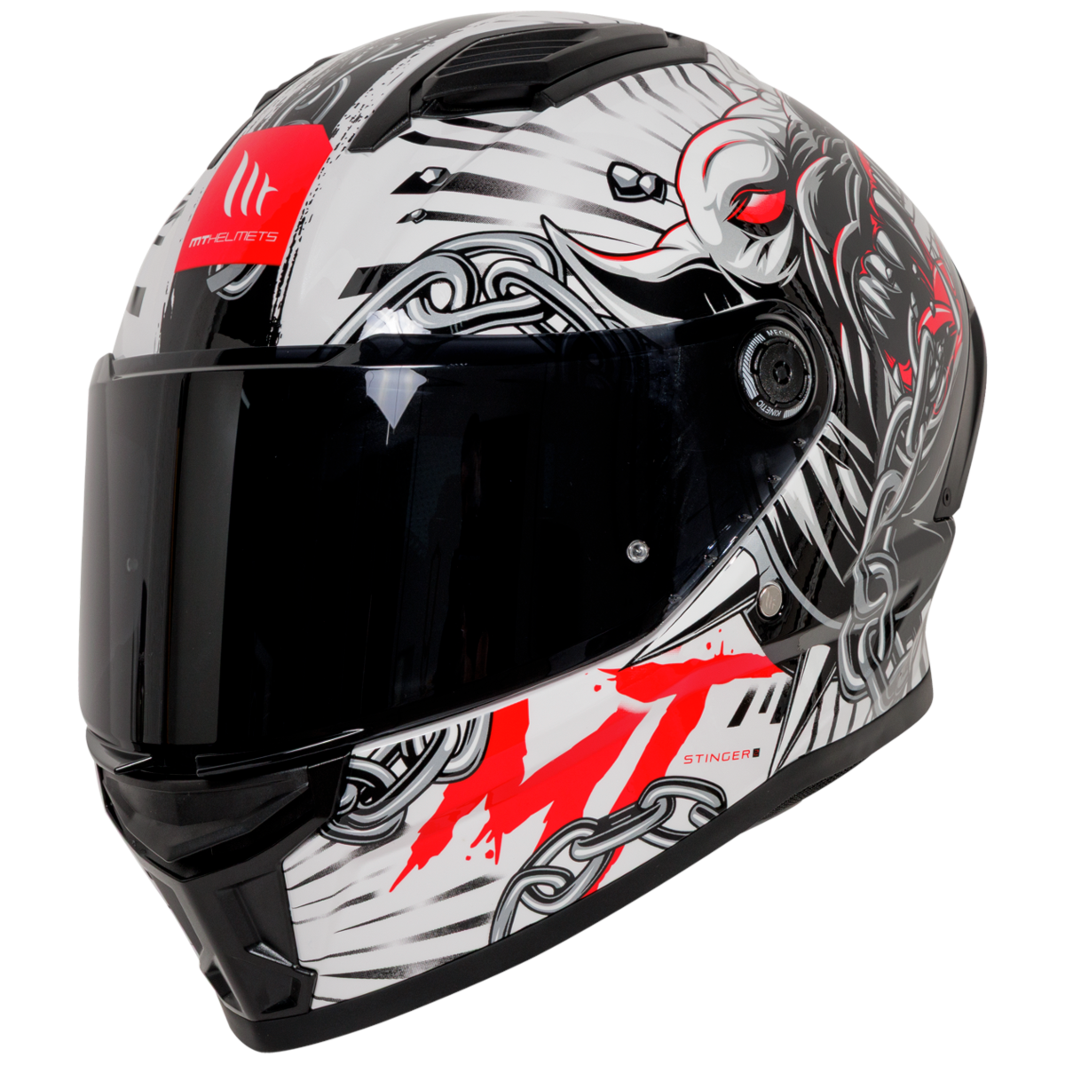 クンツァイト Capacete MT Helmets Stinger 2 Akin C15 Gloss Pearl | Moto Savages