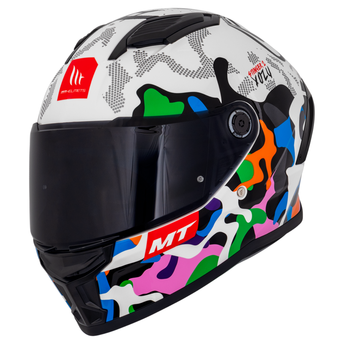 Capacete MT Helmets Stinger 2 Yozu A0 Perla Gloss | Moto Savages