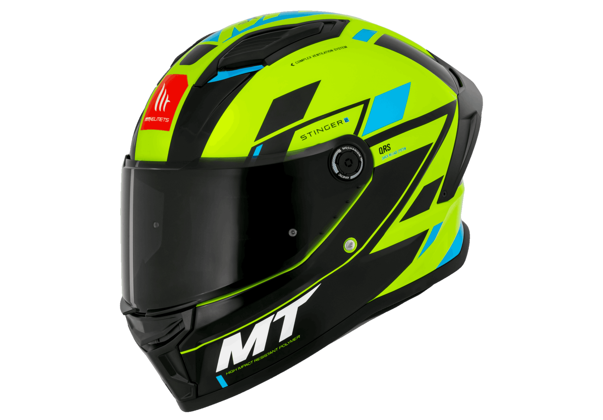 Capacete MT Helmets Stinger 2 Zivze C3 Fluor Gloss | Moto Savages
