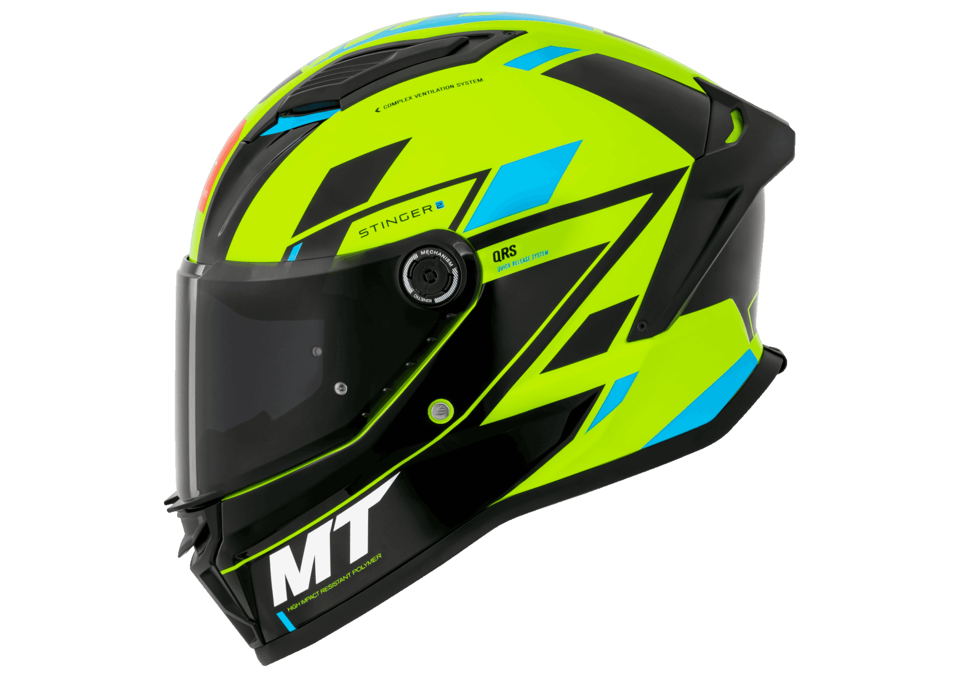Capacete MT Helmets Stinger 2 Zivze B3 Fluor | Moto Savages