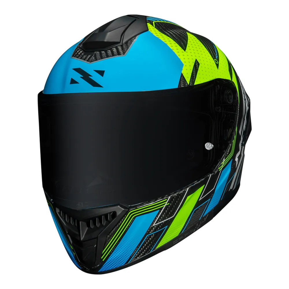 Capacete Norisk Carbon R Team Yellow Blue | Moto Savages