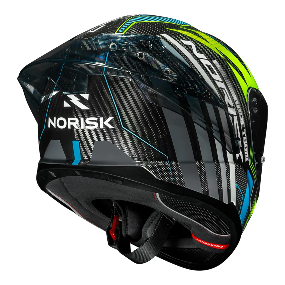 Capacete Norisk Carbon R Team Yellow Blue | Moto Savages
