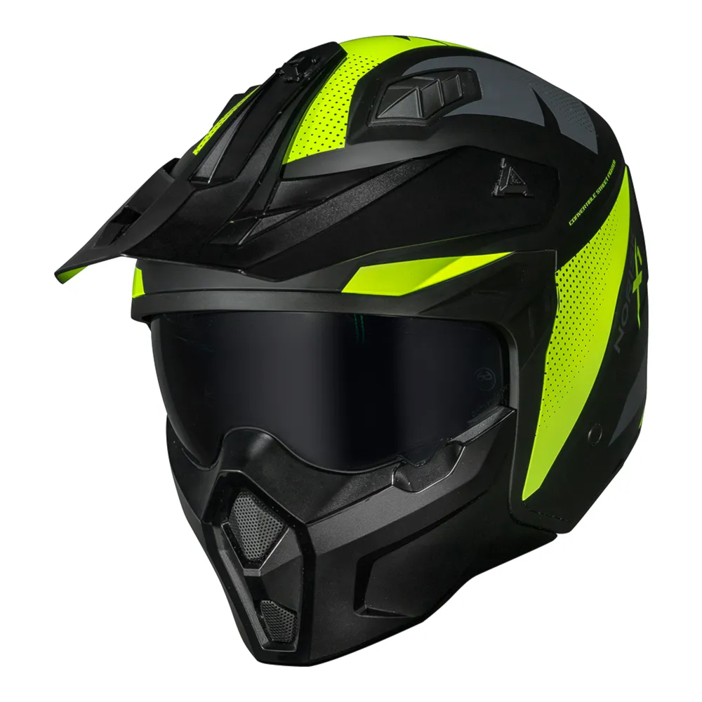 Capacete Norisk Darth 2 X1 Matte Black Yellow | Moto Savages