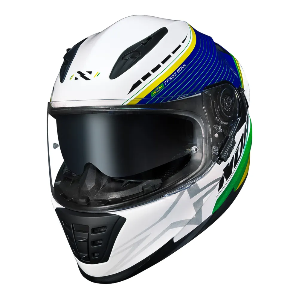 Capacete Norisk FF302 Grand Prix Brazil Soul 2 | Moto Savages