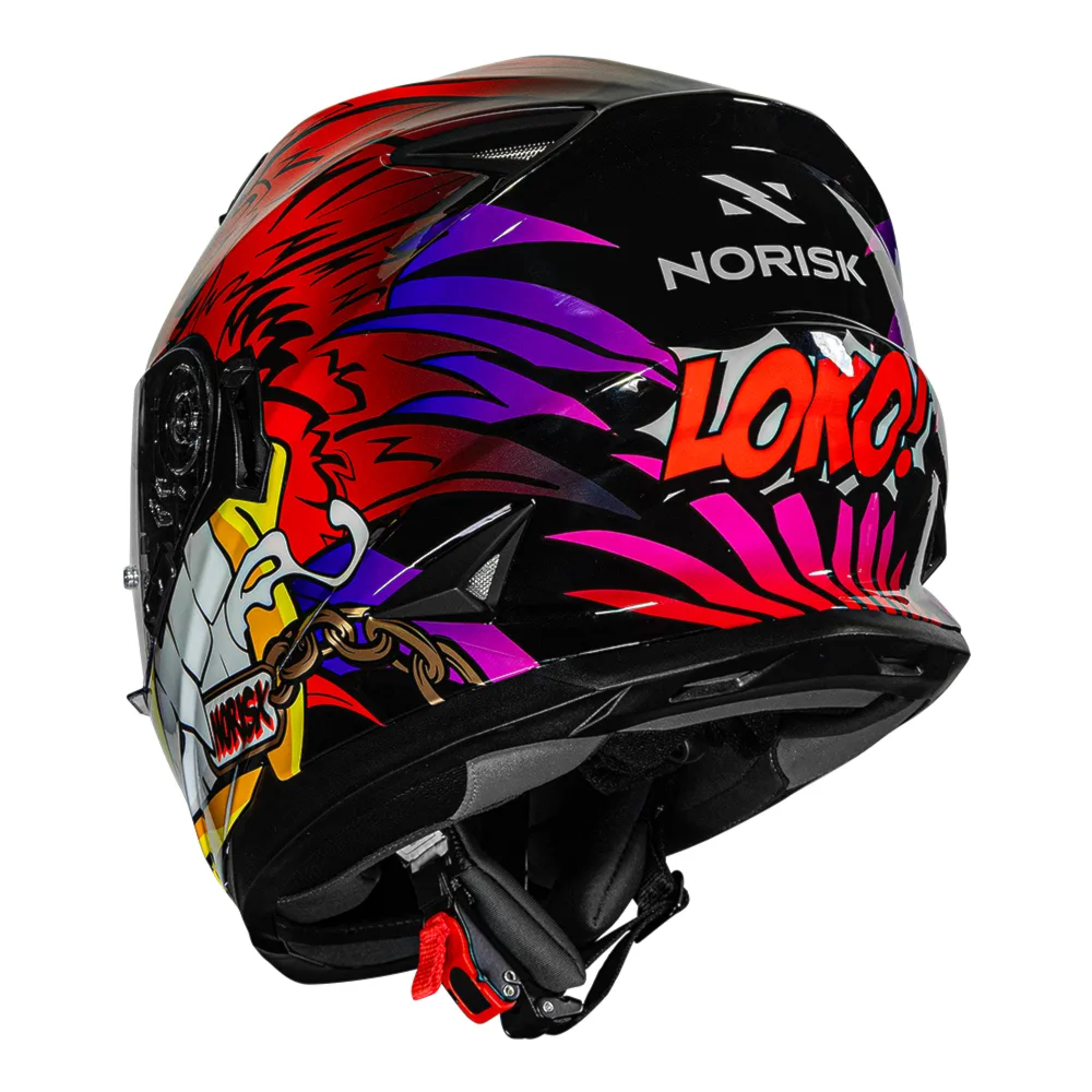 Capacete Norisk FF302 Loko Red | Moto Savages