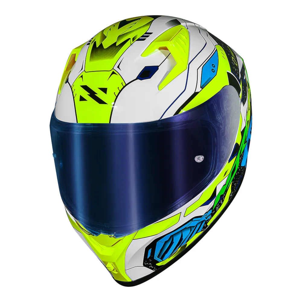 Capacete Norisk Flow Robot White Yellow | Moto Savages
