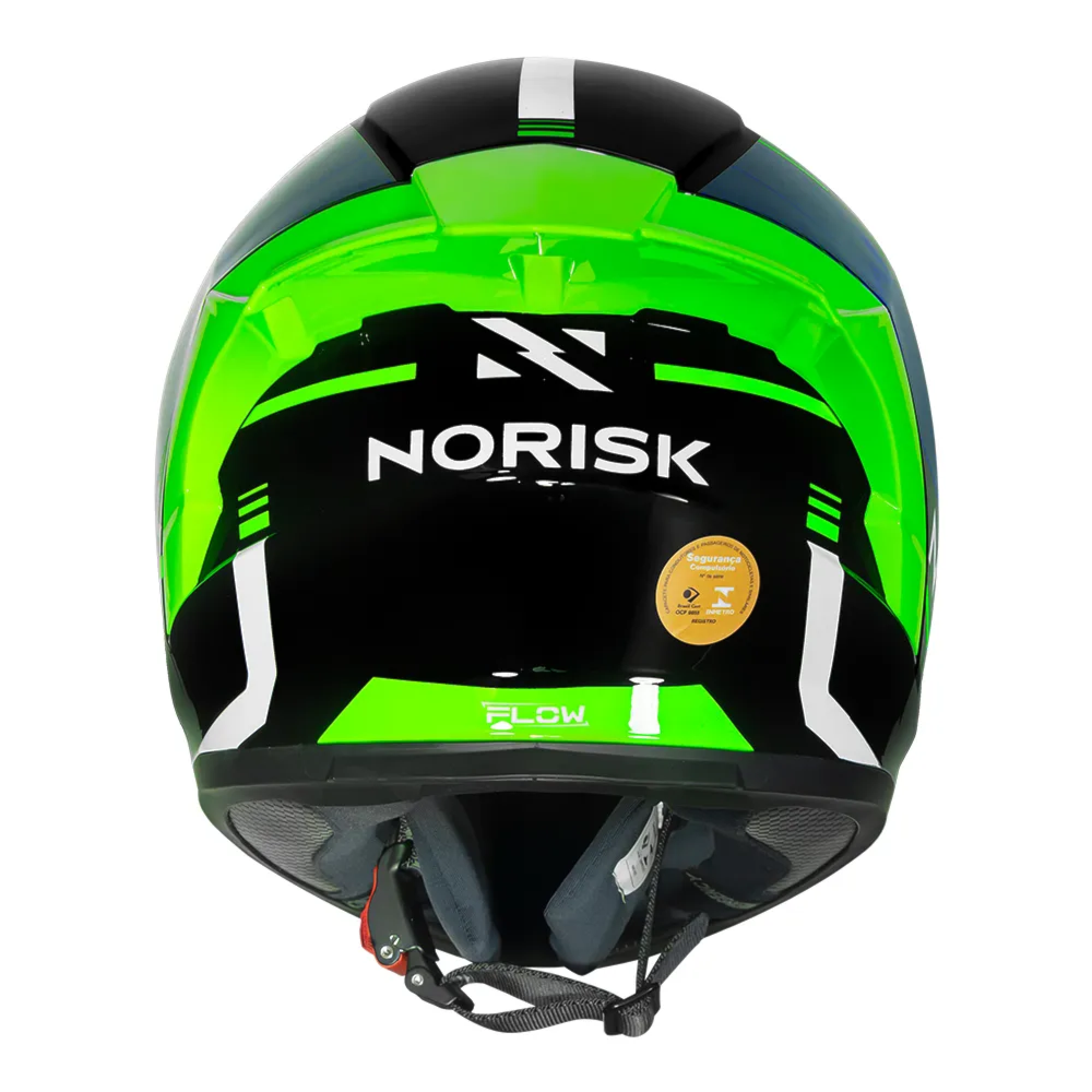 Capacete Norisk Flow Run Black White | Moto Savages