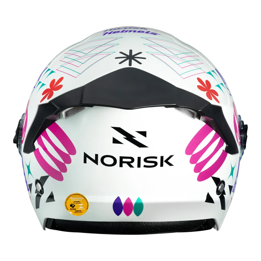 Capacete Norisk Neo Buddy White Pink | Moto Savages