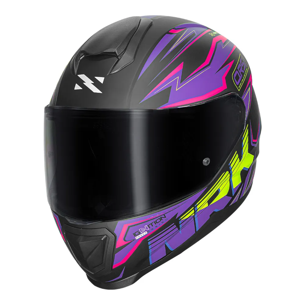 Capacete Norisk Razor Ghost Matte Black Purple | Moto Savages