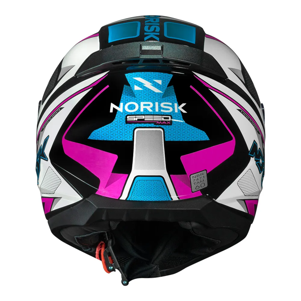 Capacete Norisk Razor Speedmax Black White Pink | Moto Savages