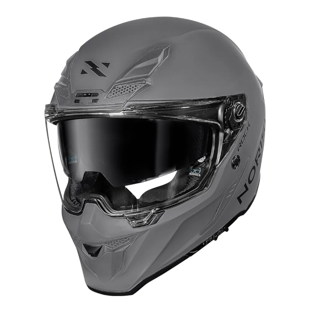 Capacete Norisk Rock Monocolor Nardo Grey | Moto Savages