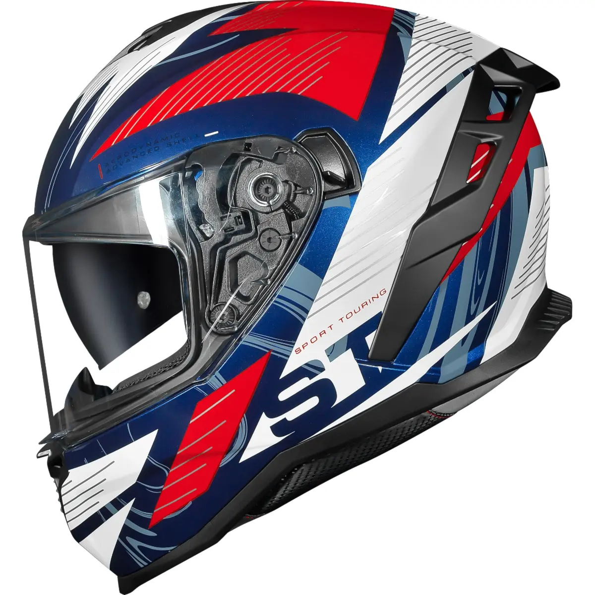 Capacete Norisk Strada 2 ST White Blue Red | Moto Savages