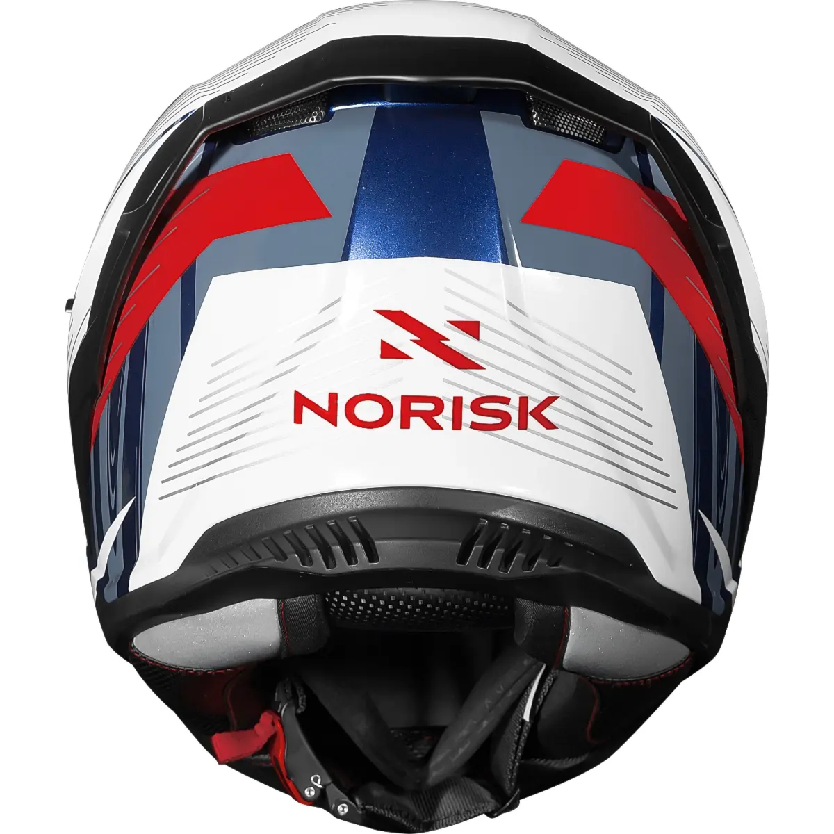 Capacete Norisk Strada 2 ST White Blue Red | Moto Savages
