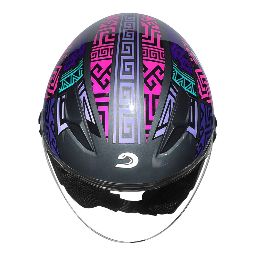 Capacete Race Tech Play Art Titanium Purple | Moto Savages