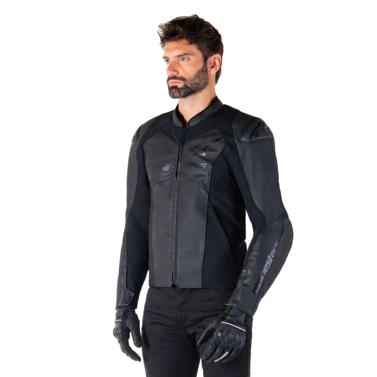 Jaqueta Alpinestars Faster V3 Couro Preto | Moto Savages