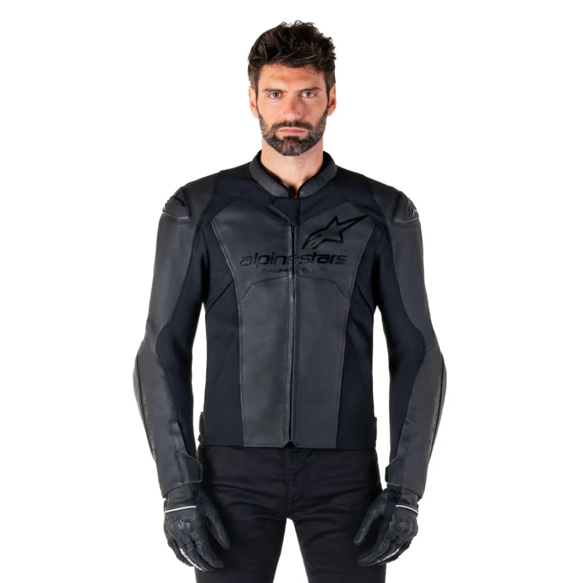 Jaqueta Alpinestars Faster V3 Couro Preto | Moto Savages
