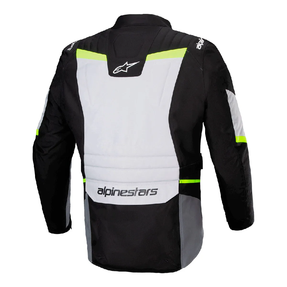 Jaqueta Alpinestars St 1 Waterproof Cinza Gelo Preto Amarelo Fluo