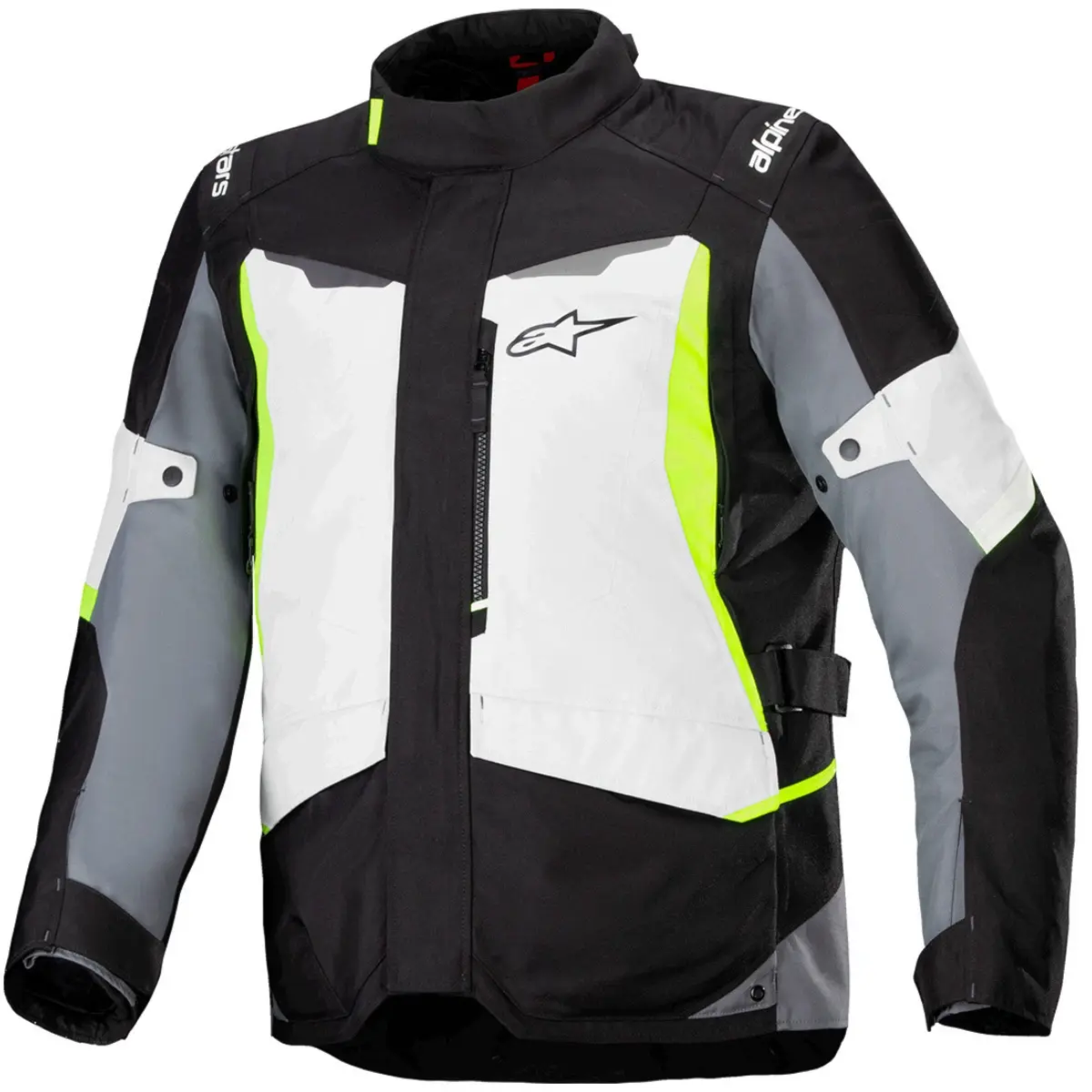 Jaqueta Alpinestars St 1 Waterproof Cinza Gelo Preto Amarelo Fluor