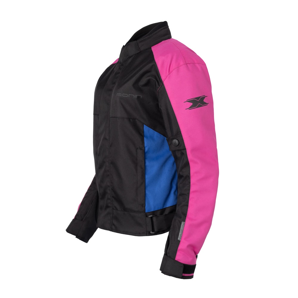 Jaqueta Texx Ronin V2 Lady Feminina Preta Rosa Azul | Moto Savages
