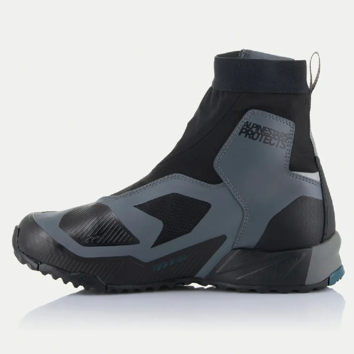 Tenis Alpinestars Cr 8 Gore-Tex Preto Cinza Escuro Petroleo | Moto